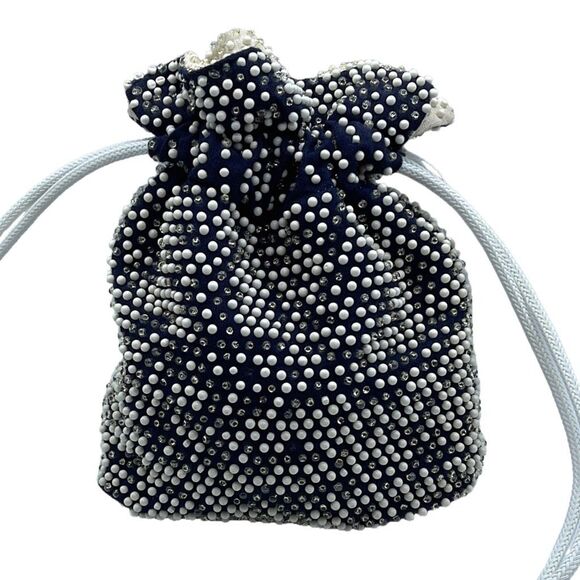 Vintage 70’s boho reversible drawstring bucket bag. - Picture 2 of 9